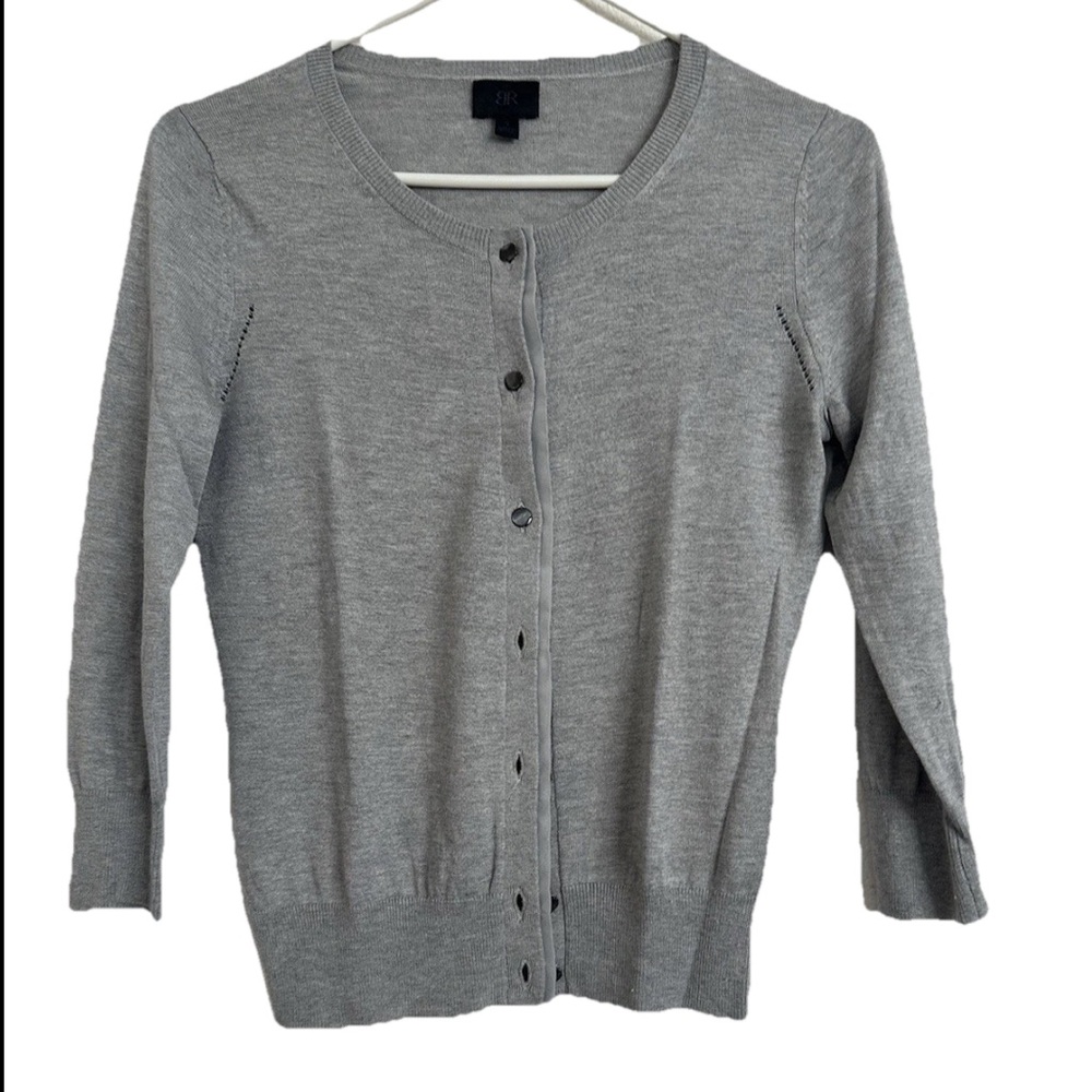 Banana Republic Gray Women's Cardigan Silk Cashmere Size Small
